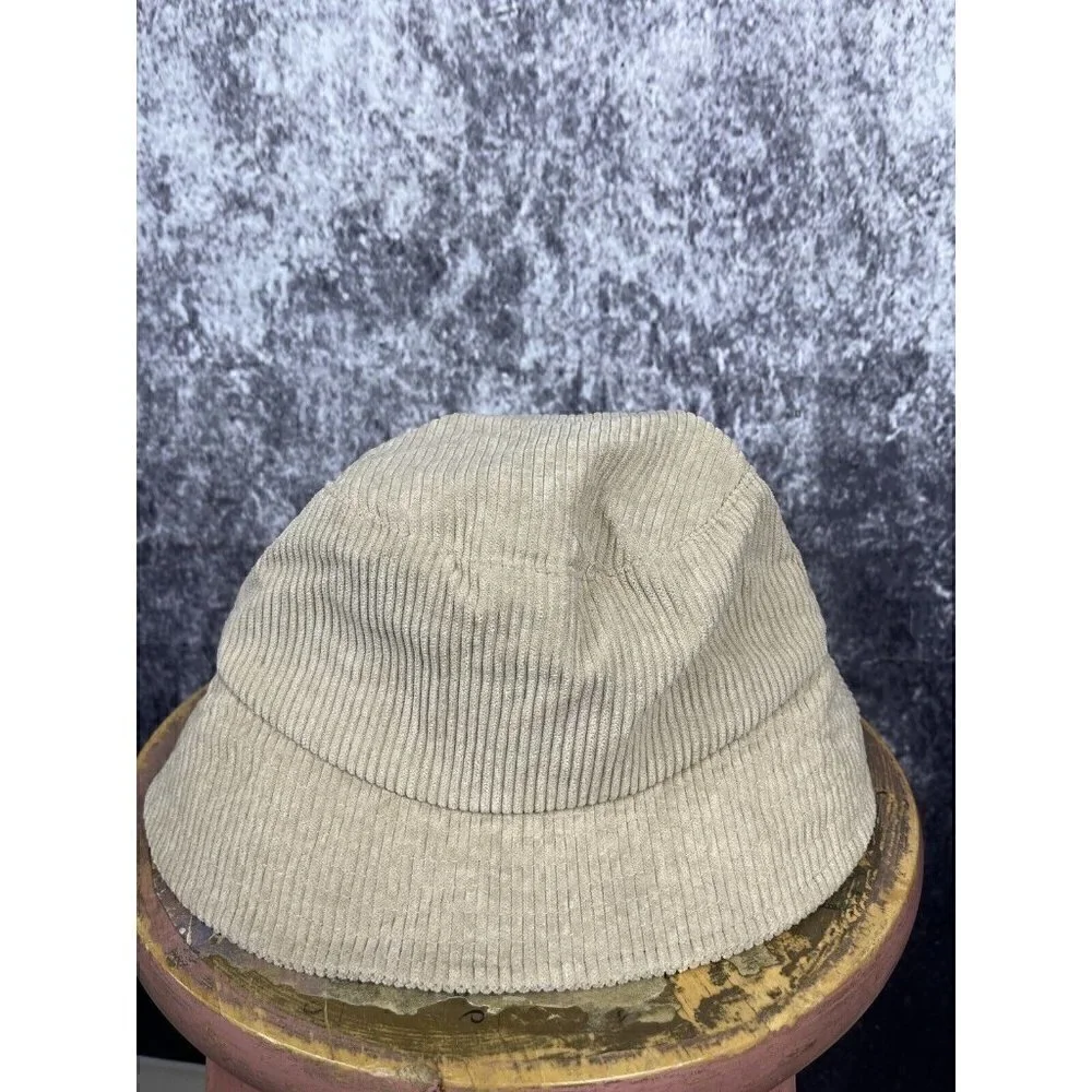 Vintage‎ style bucket hat grandpacore velveteen corduroy tan fall winter cozy